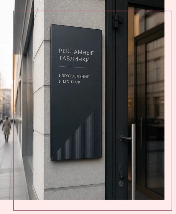 Рекламные таблички в Удомле по цене от 4675 р. | Аванза-Дмл