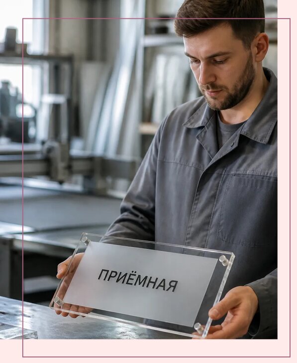 Таблички из оргстекла на заказ в Удомле от 4052 р. | Аванза-Дмл